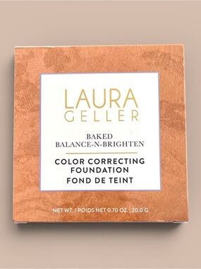 LAURA GELLER Baked Balance-n-Brighten Color Correcting Foundation Gold Med .7 Oz